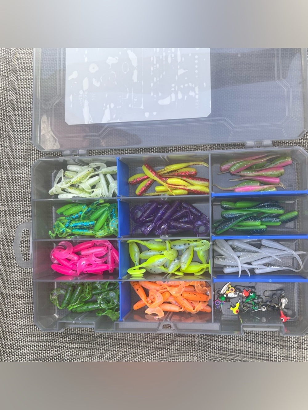 New bait box and Crappie soft plastic baits new unique